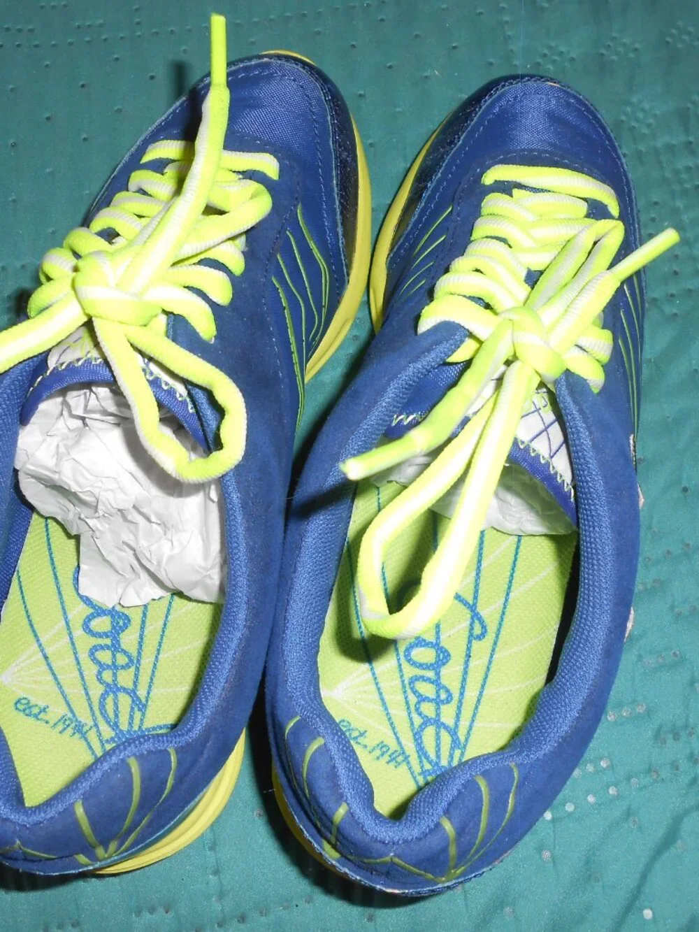 COACH Sport Darla Blue Metallic Athletic Casual Shoes Sneakers Womens Sz 6.5 M
